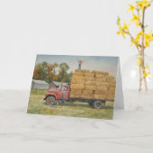 Zomerherinneringen - Stro ophangen Kaart (Gele Bloem)