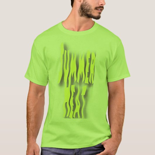 Zomerhitte Heren Lime T-shirt (Voorkant)