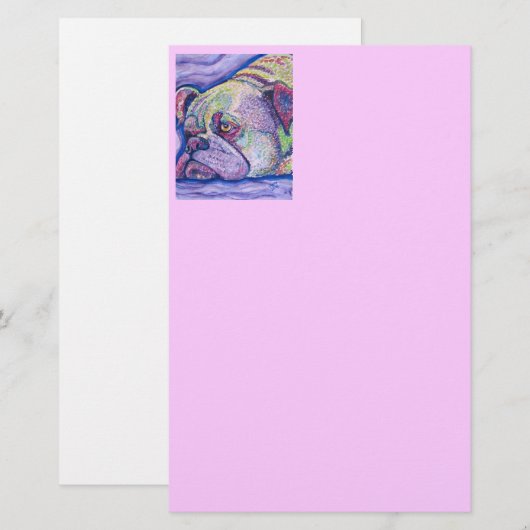 zomerhond briefpapier (Voorkant / Achterkant)