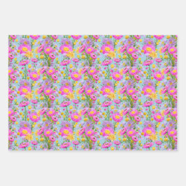 Zomerhuisje tuin inpakpapier vel