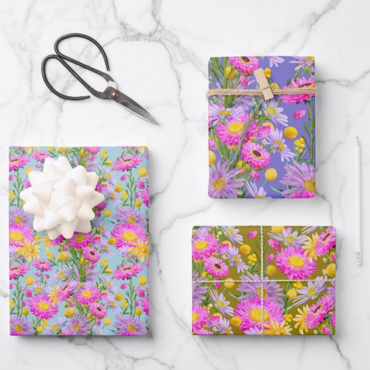 Zomerhuisje tuin inpakpapier vel (Voorkant)