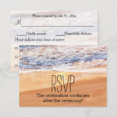 ZomerHuwelijk Met Zee RSVP Kaart (Voorkant / Achterkant)