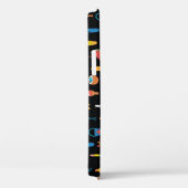 Zomericonen Zwart Naadloze Achtergrond Case-Mate iPhone Case (Achterkant / Rechts)