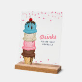 Zomerijs Drink Vrijgezellenfeest Acryl Bord (Hoek)