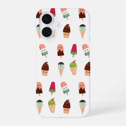 zomerijs iPhone 16 hoesje (Achterkant)