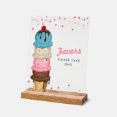 Zomerijs is gunstig voor Vrijgezellenfeest Acryl Bord (Hoek)