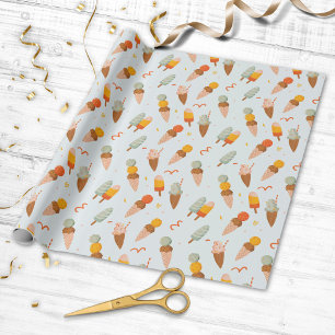 Zomerijs Patroon Cadeaupapier