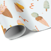 Zomerijs Patroon Cadeaupapier (Rol Hoek)