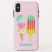 Zomerijs Popsicle Waterverf Dessert Case-Mate iPhone Case (Achterkant)