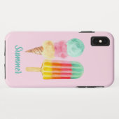 Zomerijs Popsicle Waterverf Dessert Case-Mate iPhone Case (Achterkant (horizontaal))