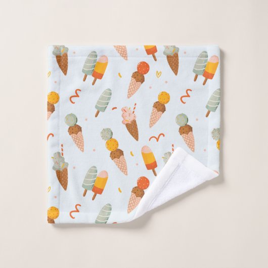 Zomerijsjes Motief Bad Handdoek (Wasdoekje)
