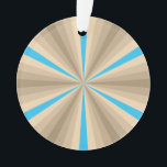 Zomerillusie Acryl Ornament<br><div class="desc">Als je houdt van de ontspanning die de zomer meebrengt, dan zal dit ontwerp, met een zandtan met een blauw accent dat is ingericht om een lichte optische illusie te creëer, een geweldige manier zijn om je liefde te shows.</div>