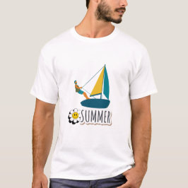 zomerillustratie t-shirt
