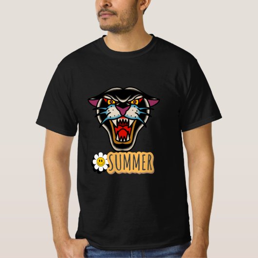 zomerillustratie t-shirt (Voorkant)