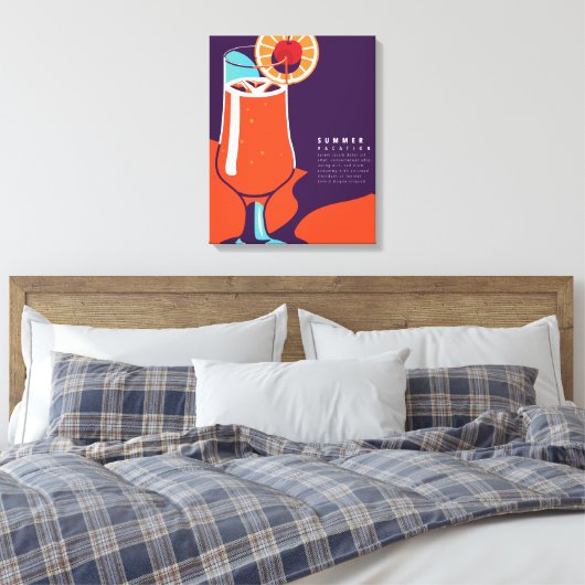 Zomerindeling Canvas Afdruk (Insitu (Slaapkamer))
