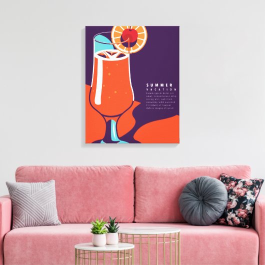 Zomerindeling Canvas Afdruk (Insitu (Woonkamer))