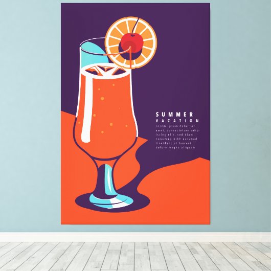 Zomerindeling Canvas Afdruk (Insitu (Houten vloer))