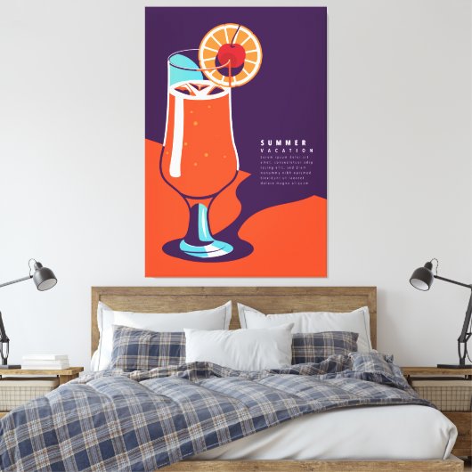 Zomerindeling Canvas Afdruk (Insitu (Slaapkamer))