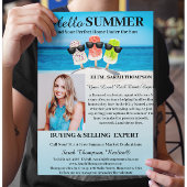 Zomerintroductie voor vastgoed flyer