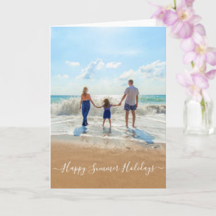 Zomerkaart met eigen foto en tekst voor vakantie kaart
