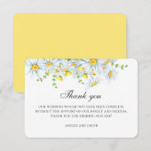 Zomerkamille. Lente tuin bloemen bruiloft Bedankkaart (Voorkant / Achterkant)