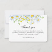 Zomerkamille. Lente tuin bloemen bruiloft Bedankkaart (Voorkant)