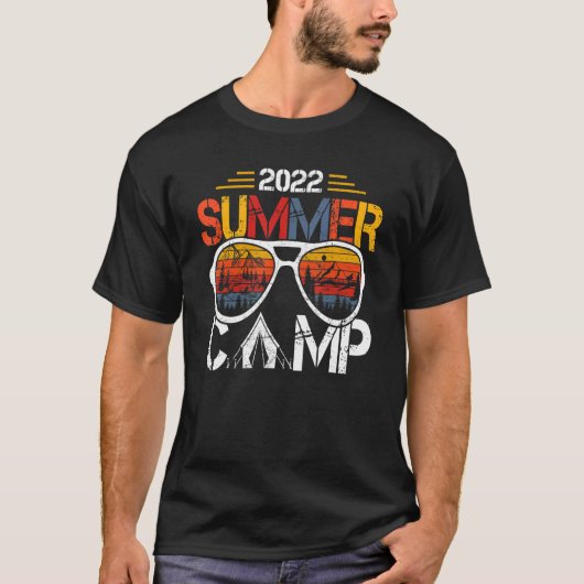 Zomerkamp 2022 Camping Mannen Vrouwen Kinder T-shirt (Voorkant)