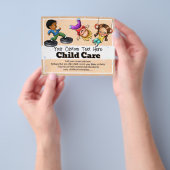 Zomerkamp Babysitting Dagopvang na schoolopvang Flyer (Hand)