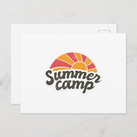 zomerkamp briefkaart (Voorkant / Achterkant)