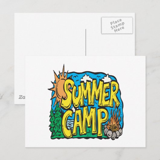 zomerkamp briefkaart (Voorkant / Achterkant)