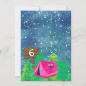 Zomerkamp, Camping Verjaardag Kaart (Achterkant)