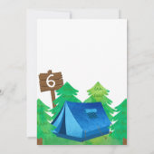 Zomerkamp, Camping Verjaardag Uitnodiging (Achterkant)