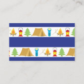 Zomerkamp Contact Kaart Visitekaartje (Achterkant)