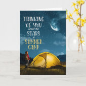 Zomerkamp Denken aan je onder de sterren Kaart (Gele Bloem)