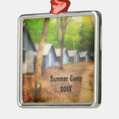 Zomerkamp hutten metalen ornament (Links)
