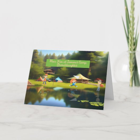 Zomerkamp Kleindochter van Grootouders Kaart (Voorkant)