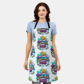 Zomerkamp - Kleurrijk zomerkamp Schort (Gedragen)