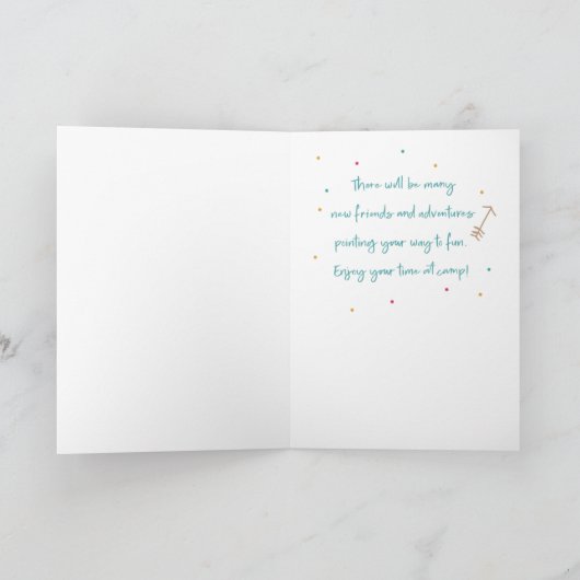 Zomerkamp Leuk teken Kaart (Binnen)