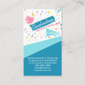 zomerkamp met cheerleo visitekaartje (Voorkant)