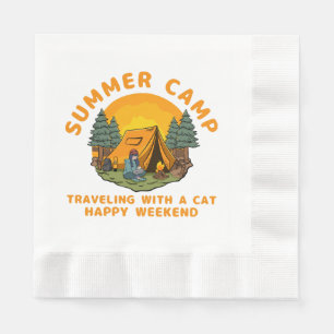 Zomerkamp reizen met een kat servet
