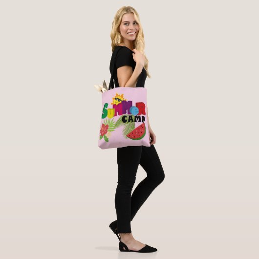 zomerkamp tote bag (Op model)