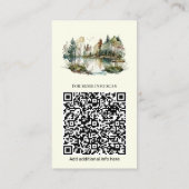 Zomerkamp Visitekaartje - Woodland Design (Achterkant)