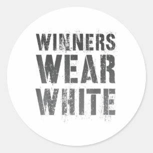 Zomerkamp Winnaars Draag White Competition Matchin Ronde Sticker