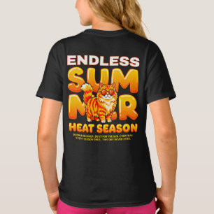 Zomerkat Geschenk voor Meisjes – Eindeloze Hitte S T-shirt
