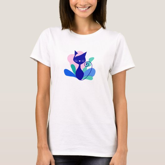 Zomerkat Miauw T-shirt (Voorkant)