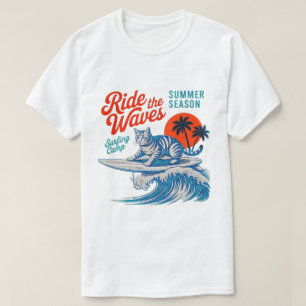 Zomerkat - Rideer golven! Coole Surf Camp T-shirt