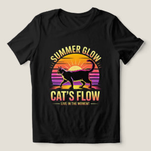 Zomerkat voor vrouwen - Schattige gloed Leef in he Tri-Blend Shirt