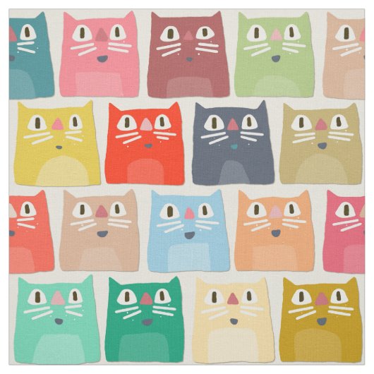 zomerkatten stof (Swatch)