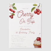 Zomerkers op de eerste 1e verjaardag Overlay Vellum Uitnodigingen (Voorkant)