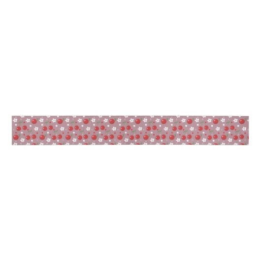  zomerkersenpatroonlint grosgrain lint (Voorkant)